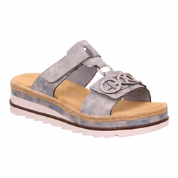 Sandales à plateforme Rieker Dipinto - Femme - Bleu - Talon compensé - Confortable