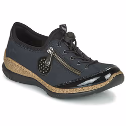 Baskets femme - Rieker - N3268 - Noir - Synthétique - Lacets