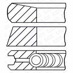 Jeu de segments de piston GOETZE 08-447400-00
