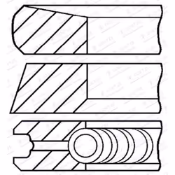 Jeu de segments de piston GOETZE 08-424900-00