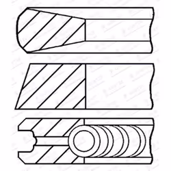 Jeu de segments de piston GOETZE 08-446400-00