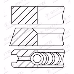 Jeu de segments de piston GOETZE 08-421800-30