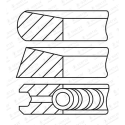 Jeu de segments de piston GOETZE 08-448600-00
