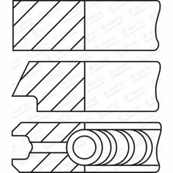 Jeu de segments de piston GOETZE 08-449900-00