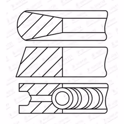 Jeu de segments de piston GOETZE 08-431900-10