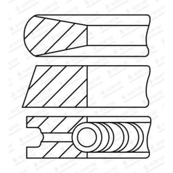 Jeu de segments de piston GOETZE 08-431900-10