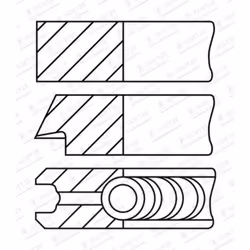 Jeu de segments de piston GOETZE 08-442900-10