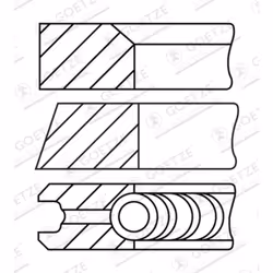 Jeu de segments de piston GOETZE 08-452907-00