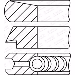 Jeu de segments de piston GOETZE 08-453107-00