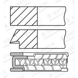 Jeu de segments de piston GOETZE 08-307300-10