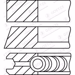 Jeu de segments de piston GOETZE 08-501500-10
