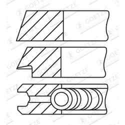 Jeu de segments de piston GOETZE 08-109400-30