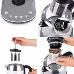 BEEM Teatime II bouilloire 1,7 L 2200 W Argent