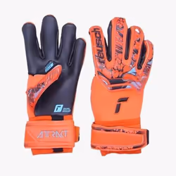 Gants de gardien Reusch Attrakt Gold X Evolution Cut - red/future blue/black - Taille 11