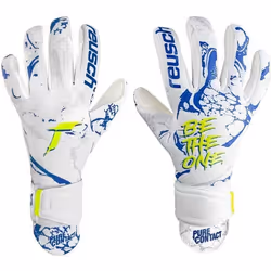 Gants de gardien enfant Reusch Pure Contact Silver - white/deep blue - Taille 4