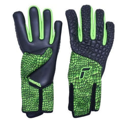 Gants de gardien Reusch Venomous Gold X - black/venom green - Taille 8