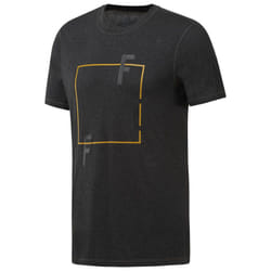 Reebok D94867 S chemise et haut Tee-shirt Encolure torsadée Manche courte Coton, Polyester