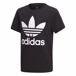 T-shirt junior - adidas - Trefoil - Noir/blanc - Manches courtes - Jersey de coton