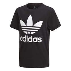 T-shirt junior - adidas - Trefoil - Noir/blanc - Manches courtes - Jersey de coton