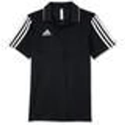 Polo junior adidas Tiro 19 Cotton - Noir/blanc - Col polo côtelé - Manches courtes