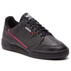 BASKET - ADIDAS - CONTINENTAL 80 - Noir - Cuir - Lacets