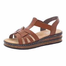Sandales Femme Rieker 62918 - Marron - Scratch - Chaussures anti-stress