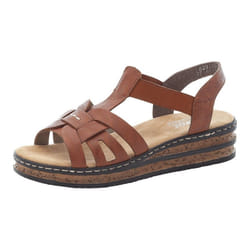 Sandales Femme Rieker 62918 - Marron - Scratch - Chaussures anti-stress
