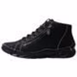 Basket Montante - RIEKER - Wildebuk - Noir - Synthétique - Lacets