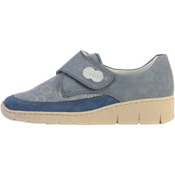 Basket Cuir Rieker Kuwait Bleu