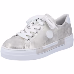 Baskets basses plateforme Rieker femme gris - Rieker - Platine - Blanc - Lacets