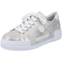 Baskets basses plateforme Rieker femme gris - Rieker - Platine - Blanc - Lacets