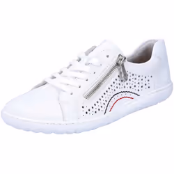 Chaussures Femme RIEKER 5282480 Blanc - Cuir - Talon Plat - Lacets