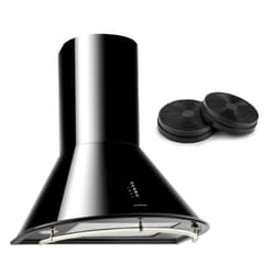 Lumio Neo Hotte aspirante + 2 filtres recyclage d'air 610 m³/h noir