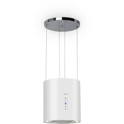 Hotte aspirante îlot Barett Ø35cm recirculation 558 m³/h led filtre à charbon actif