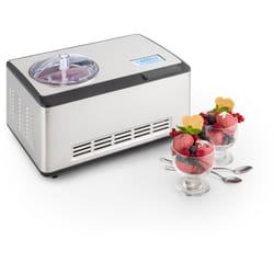 Klarstein - Turbine à glace - Machine à glace - pour 2 litres de crèmes ou yaourts glacés maison - Sorbetière à compresseur - Ecran lcd tactile