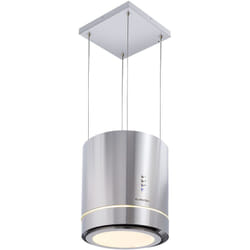 Tron Ambience Hotte aspirante en îlot ø 38 cm Mode recirculation 540 m³/h led - inox