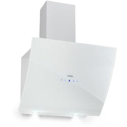 Klarstein - Hotte Aspirante 60cm, Hottes de Cuisine Inclinées, Filtre de Hotte en Aluminium, Débit d'Air Puissant 595m³/h, led, Ecran Tactile,