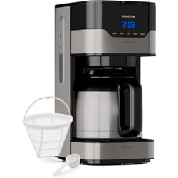 Klarstein - Cafetiere Espresso, Café Chaud et Glacé, Cafetières 1.2L, Machines à Café, Machines à Expresso, Petite Cafetière Electrique Acier