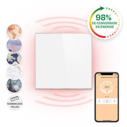Klarstein - Radiateur Infrarouge Mural Intelligent, Chauffage Infrarouge 360W, Panneau Chauffant Infrarouge, app Mobile, Radiateur Electrique Extra