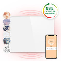 Klarstein - Radiateur Infrarouge Mural Intelligent, Chauffage Infrarouge 1200W, Panneau Chauffant Infrarouge, app Mobile, Radiateur Electrique Extra