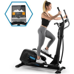 CAPITAL SPORTS Helix Track Vélo elliptique avec volant dinertie 20kg et résistance magnétique 32 niveaux - interface Bluetooth