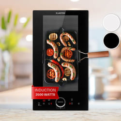 Klarstein - Plaque Induction 3500W, Plaque de Cuisson Electrique à Induction, Plaque Induction Encastrées 2 Feux, Tables de Cuisson Encastrable,