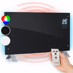 Description générale Restez au chaud tout l'hiver avec le radiateur électrique incurvé Klarstein, conçu pour créer une atmosp ...