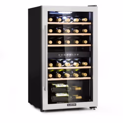 Description générale La cave à vin Vinamour 29 Duo de Klarstein vous permet de stocker et conserver vos vins dans des conditi ...