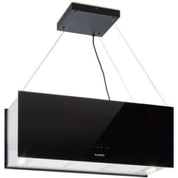 Klarstein Kronleuchter XL Hotte aspirante décorative îlot 90cm - Recyclage dair avec filtres à charbon 590 m³-h - 3 vitesses - noir