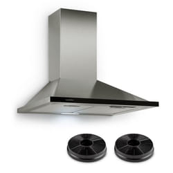Galina Set hotte aspirante 60cm + filtres pour recyclage d'air 350m³/h