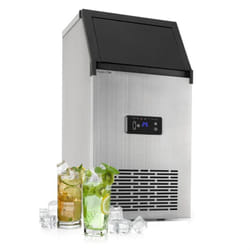 Klarstein 10033442 machine à glaçons Machine à glaçon incornporé/sur pied 38 kg/24h 260 W Noir, Acier inoxydable