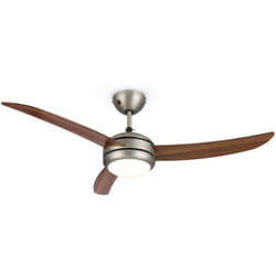 Klarstein - El Paso ventilateur de plafond plafonnier 52' 10344 m³/h 3 pales imitation chêne foncé