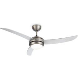 El Paso ventilateur de plafond plafonnier 52" 10344 m³/h 3 pales argent