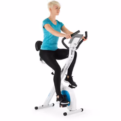 Silencieux, léger et peu encombrant : le vélo d'appartement Capital Sports Azura Air est l'appareil de fitness idéal pour tou ...